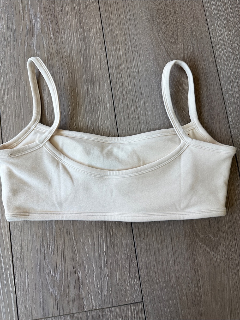 437 Micro Cream Sports Bra - Picture 2 of 7